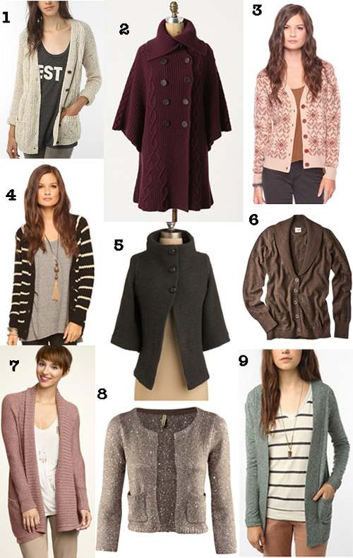 Cardigans for Fall